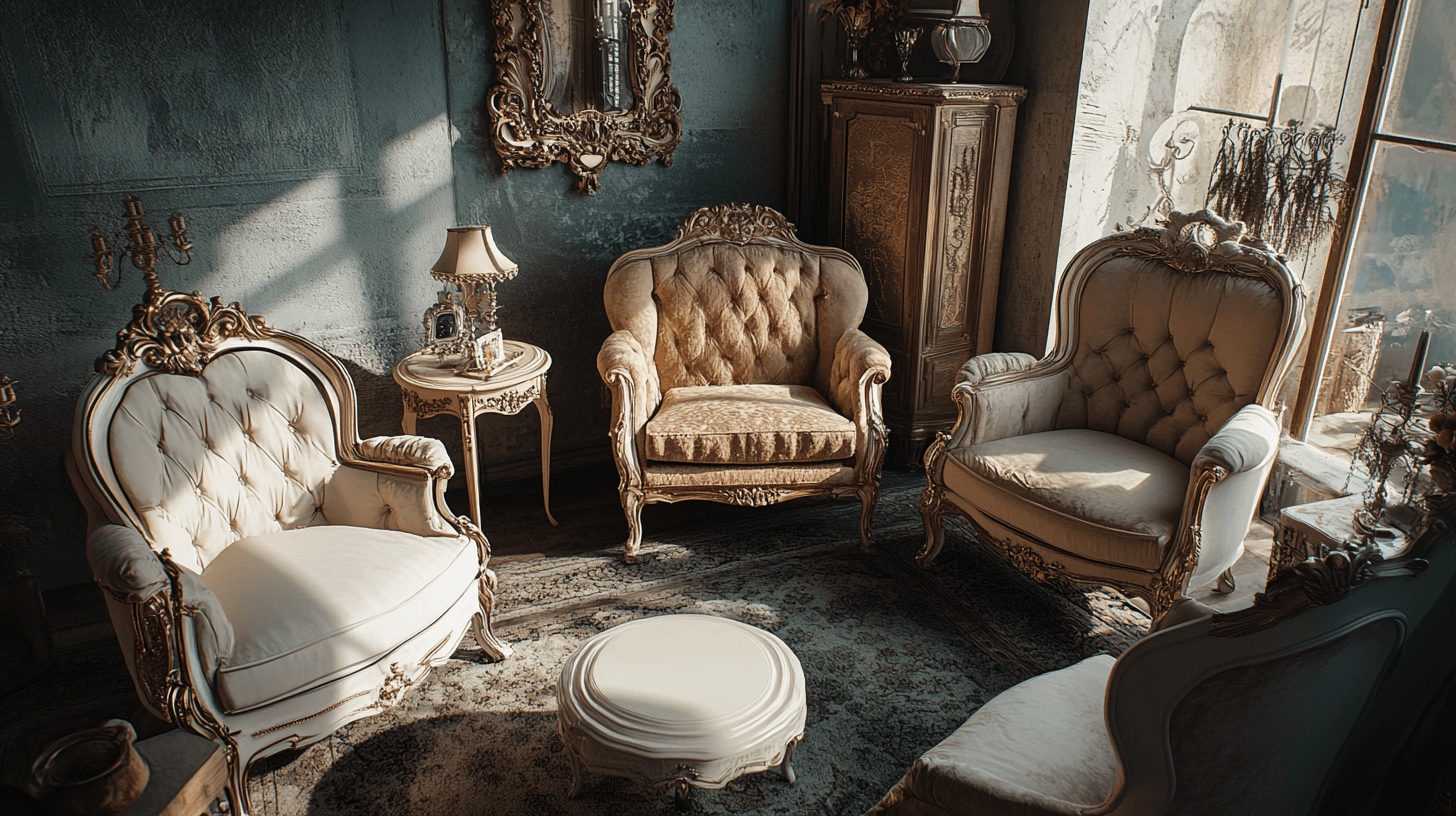 Nábytek ve stylu Vintage Glam