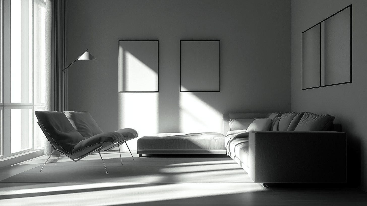 Monochromatické bydlení: Minimalismus se setkává s elegancí