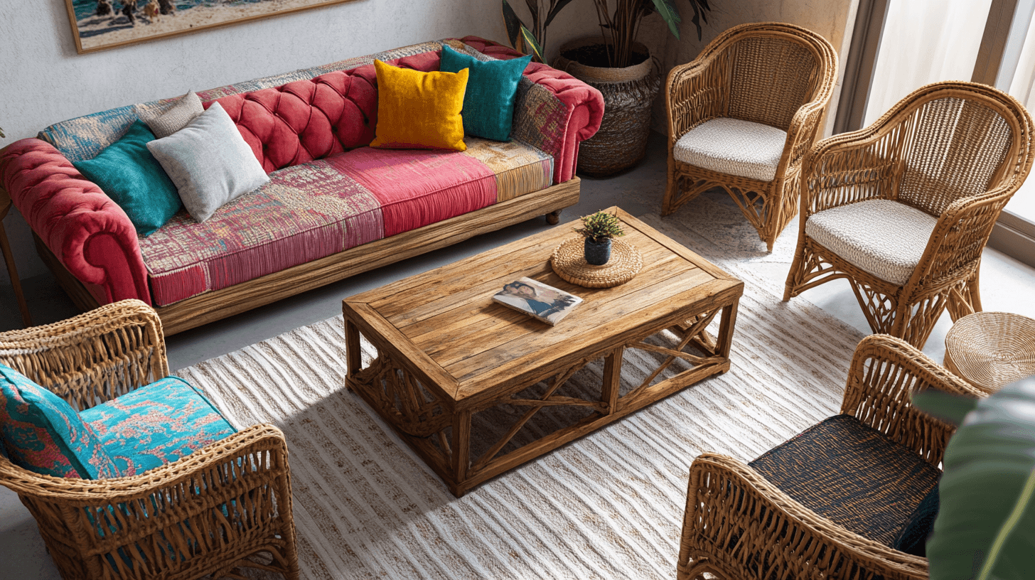 Nábytek ve stylu boho-chic