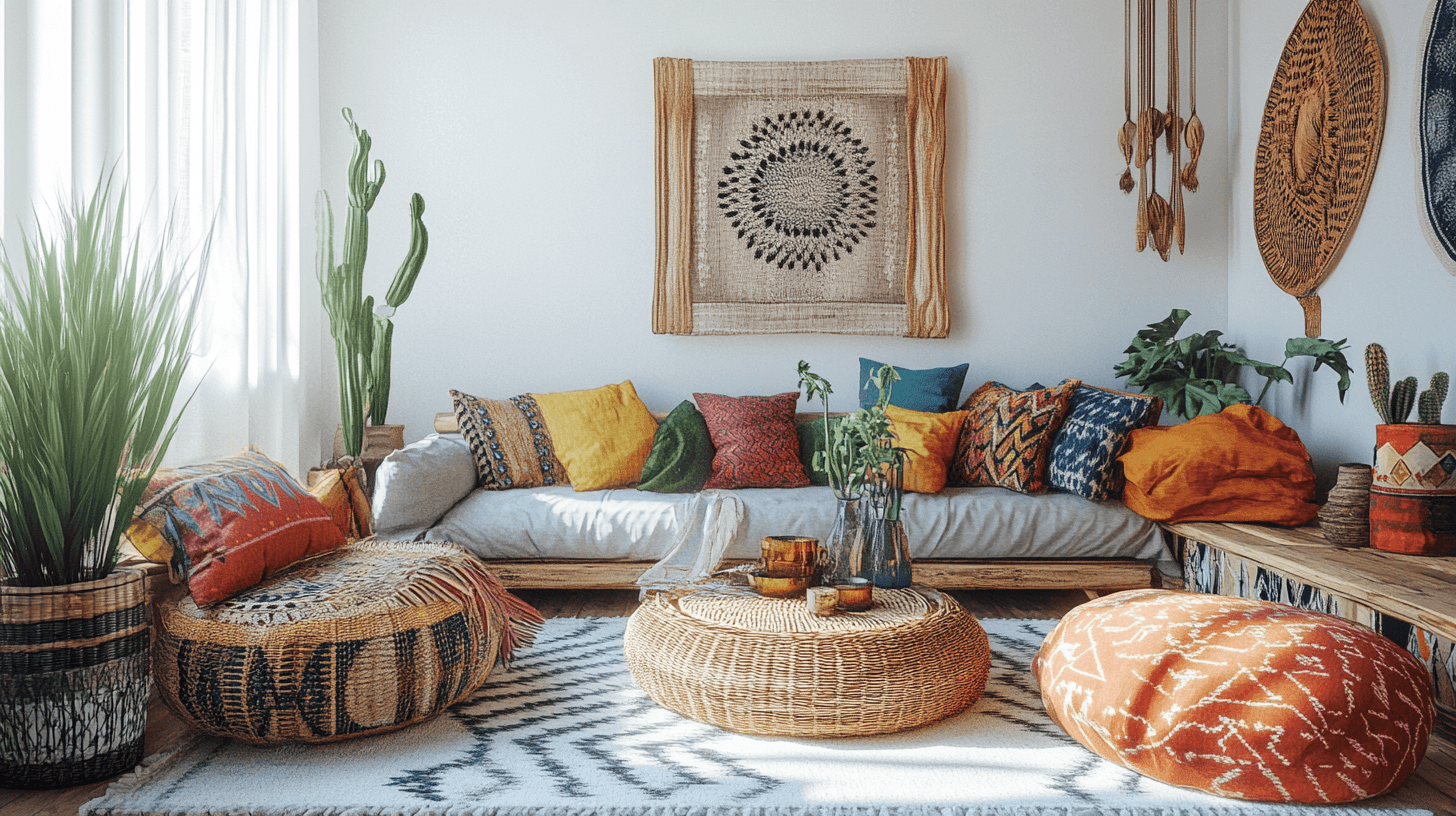 Boho-Chic: Barevné barvy a přírodní materiály