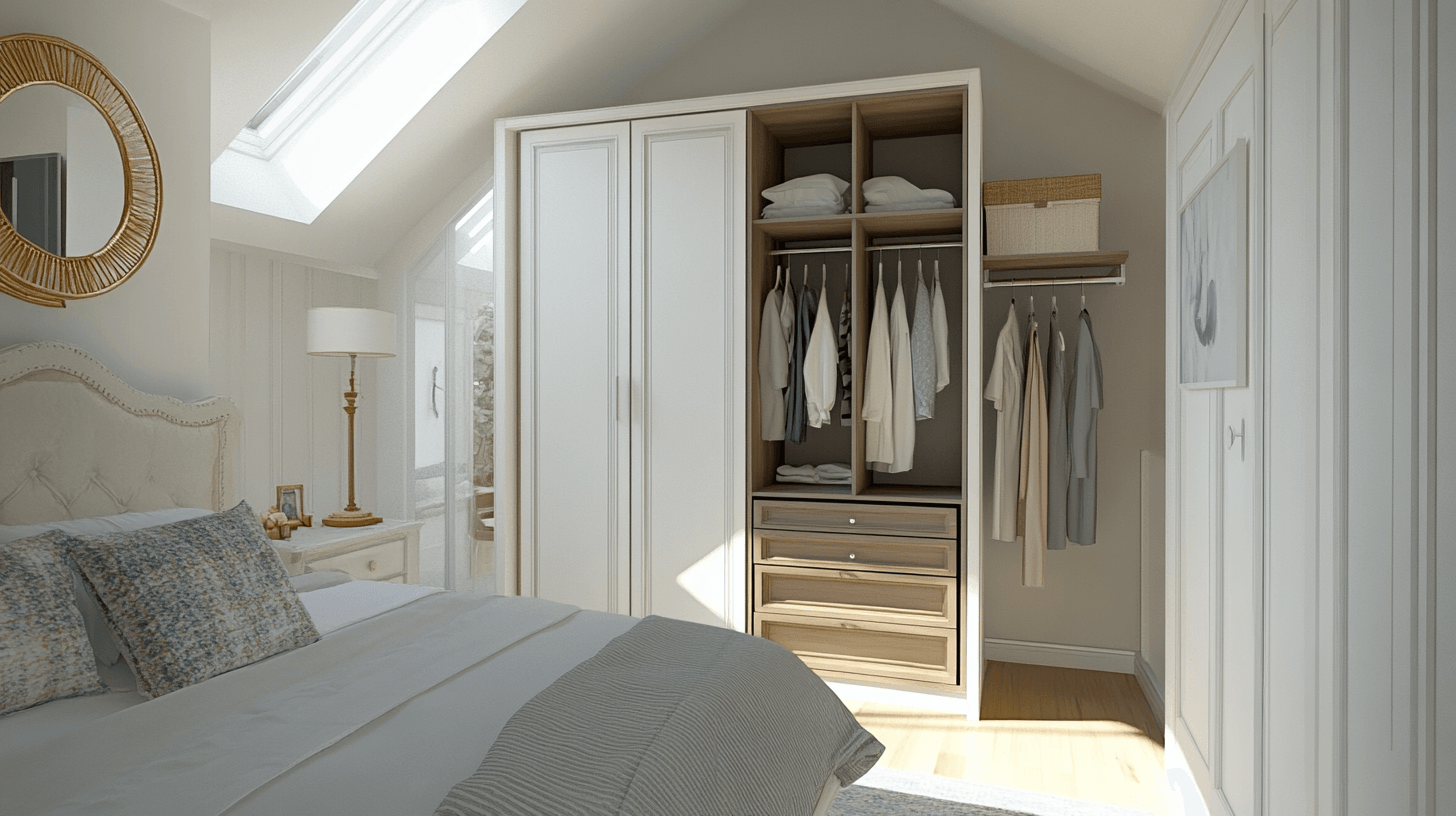 Návrhy designu pro otevřené šatní skříně
