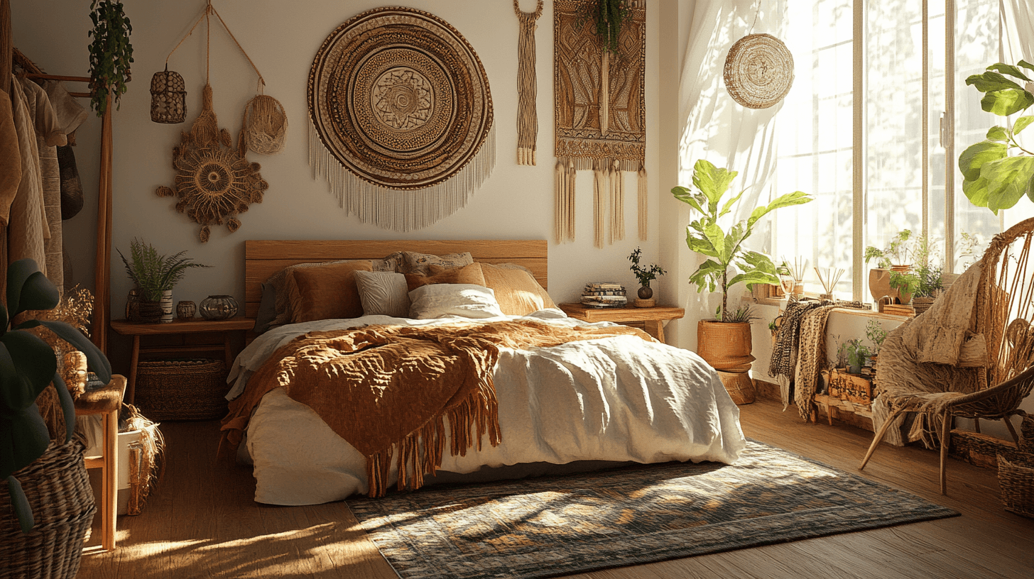 Ložnice ve stylu Boho: Uvolněné a individuální