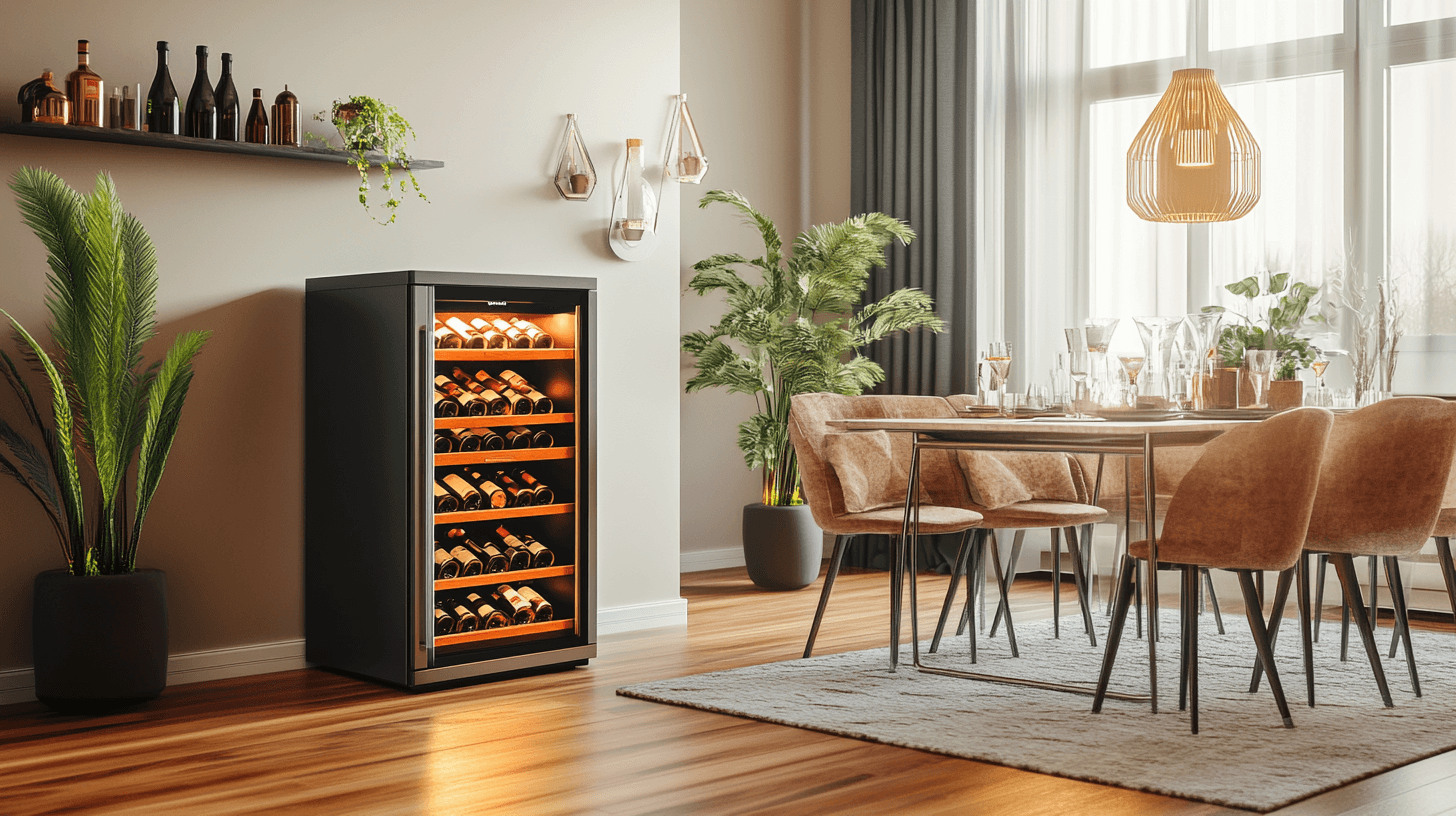 Návrhy designu jídelny s vinotékou