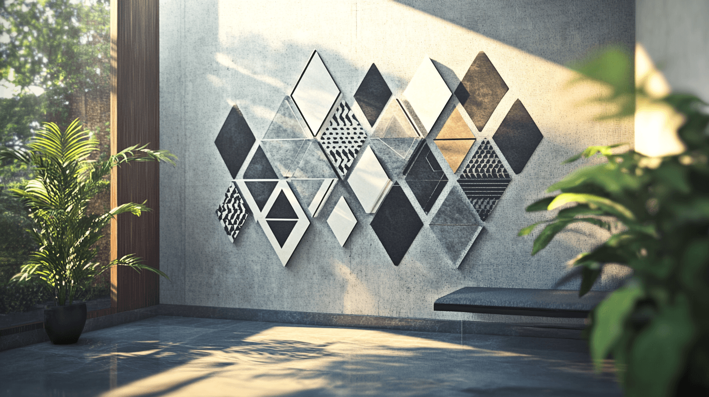 Nástěnný design: Geometrické vzory pro kreativní akcenty
