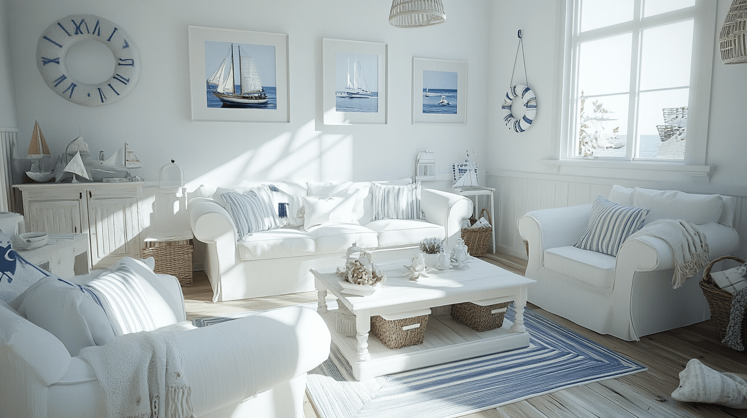 New England styl: přímořský šarm a bílý nábytek