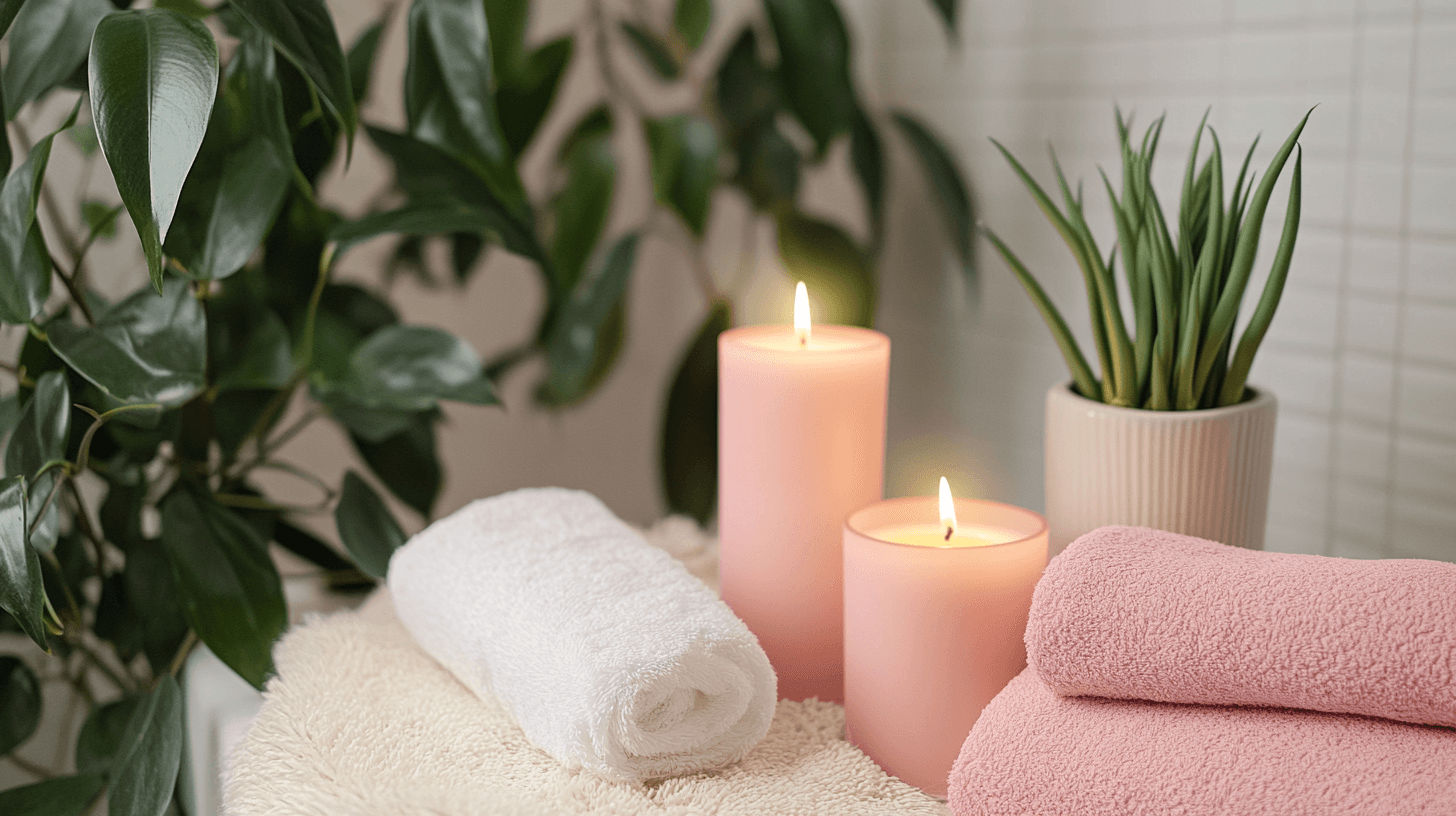 Dekorační prvky pro relaxační atmosféru