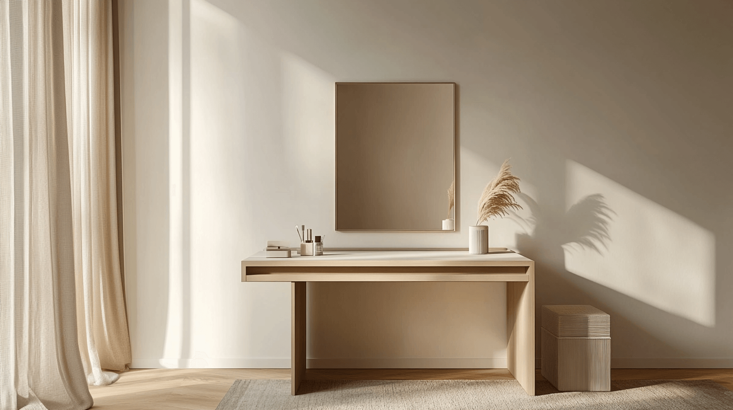 Moderní toaletní stolky: Minimalismus se setkává se stylem