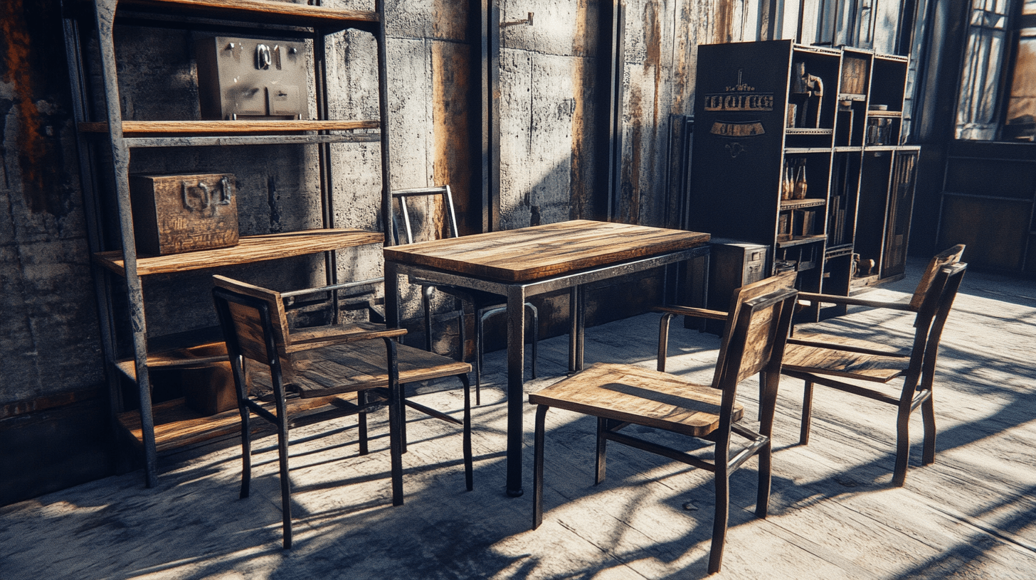 Nábytek ve stylu industrial: Funkčnost se setkává s designem