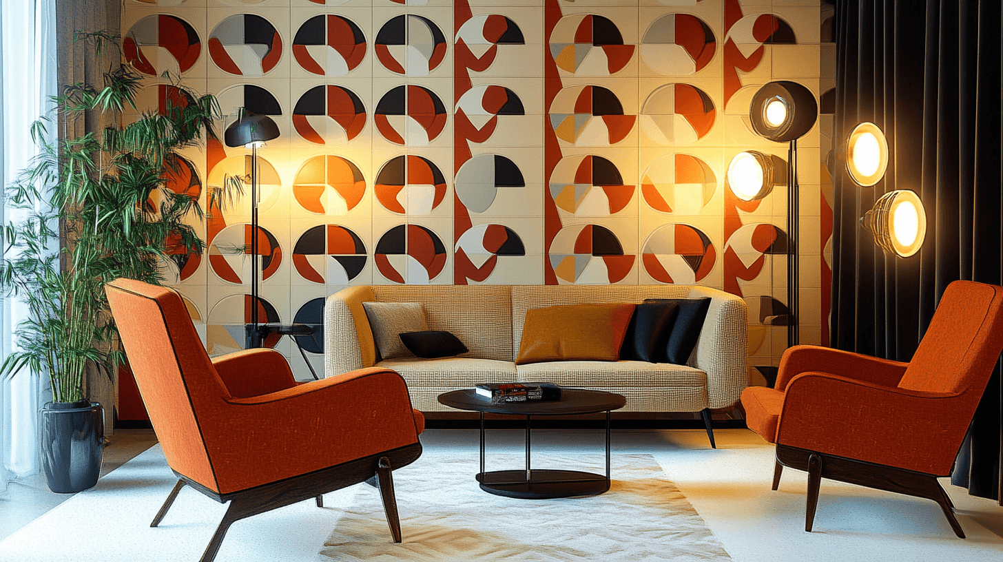 Dekorační prvky ve stylu Mid-Century Modern