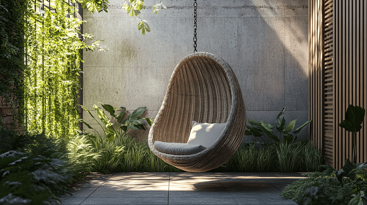 Integrace závěsných křesel do vašeho venkovního designu