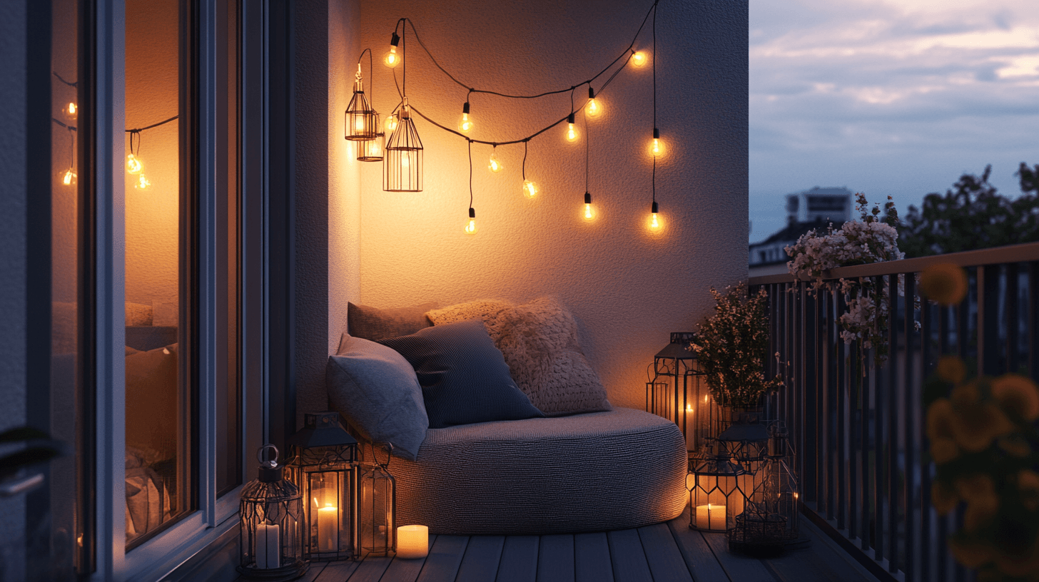 Osvětlení pro balkon a terasu: Atmosférické světlo pro vlahé večery