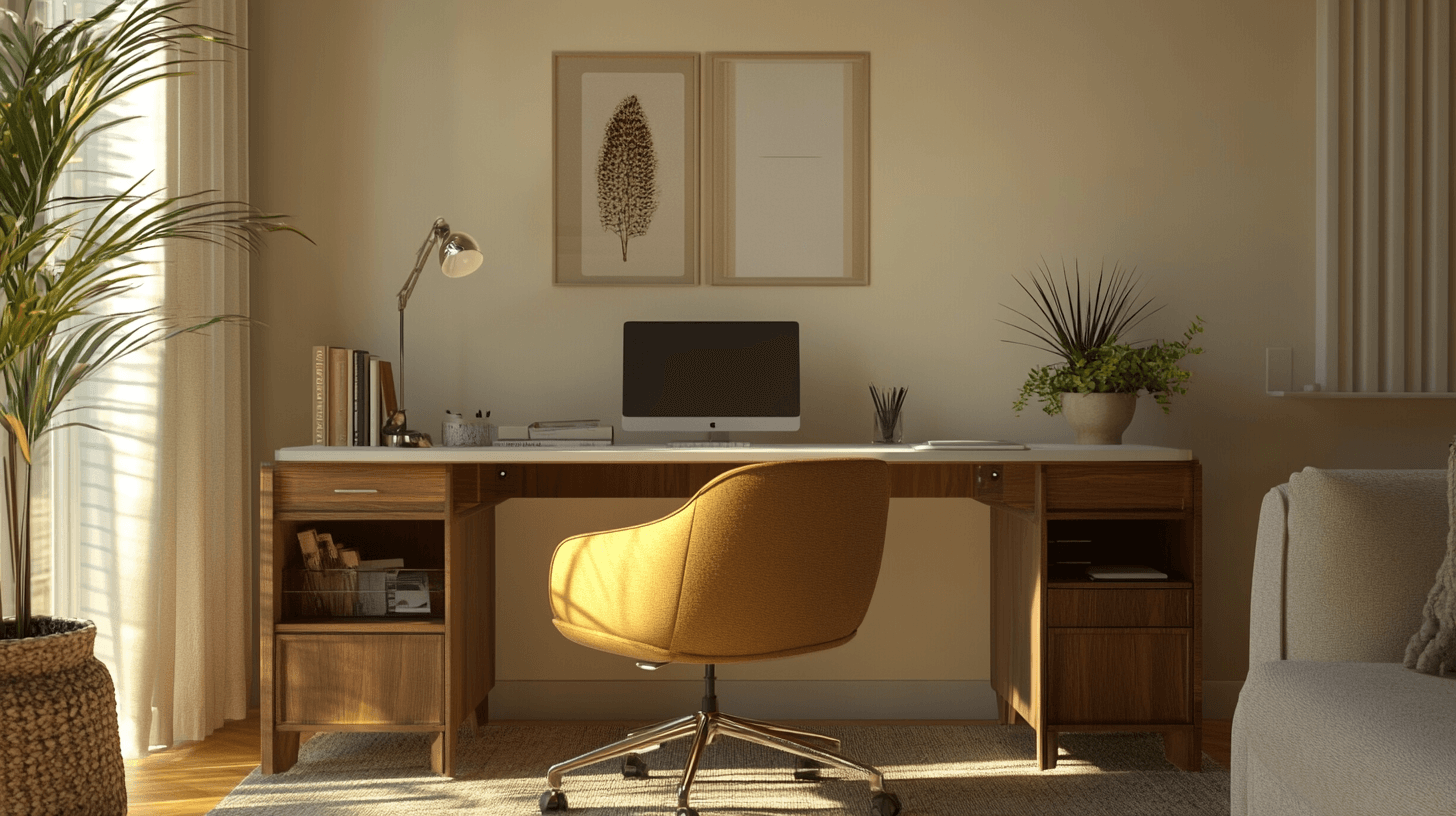 Home office v obývacím pokoji: Stylové pracovní místo pro domov