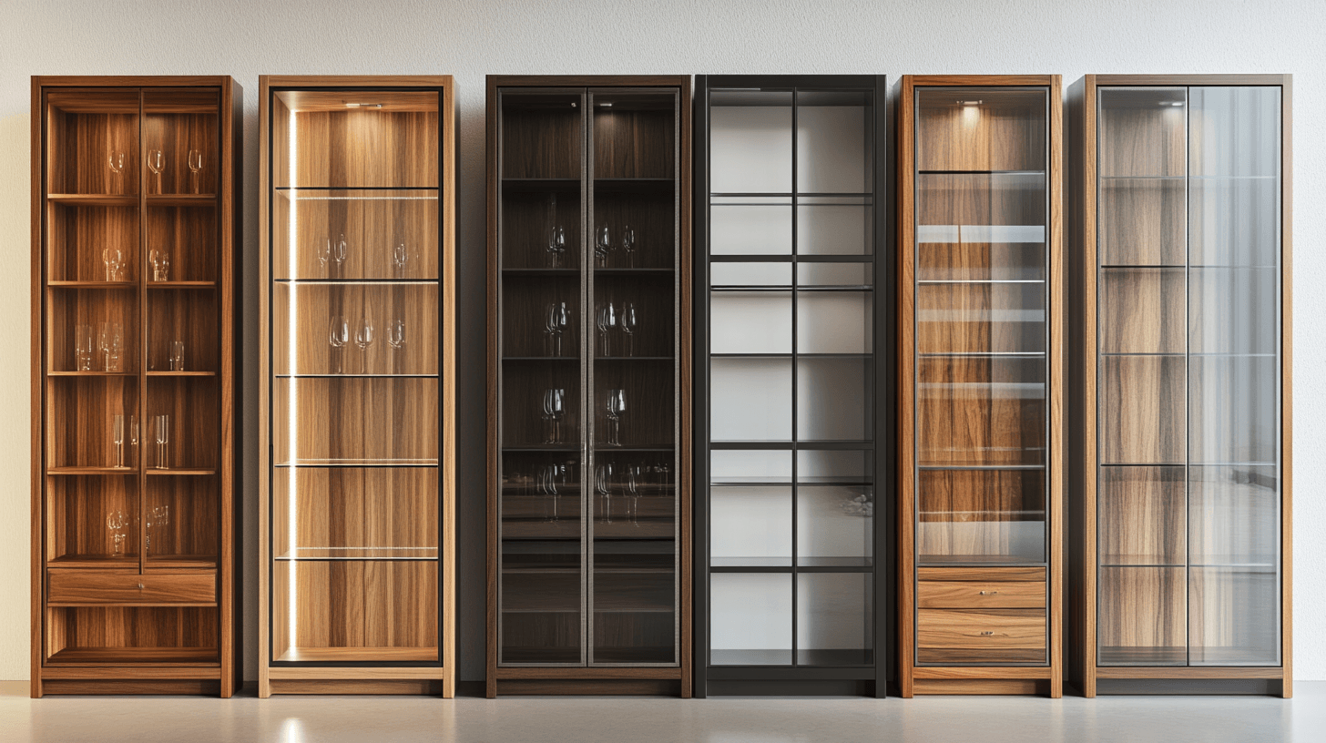 Materiály a designy: Správná vitrína pro váš styl