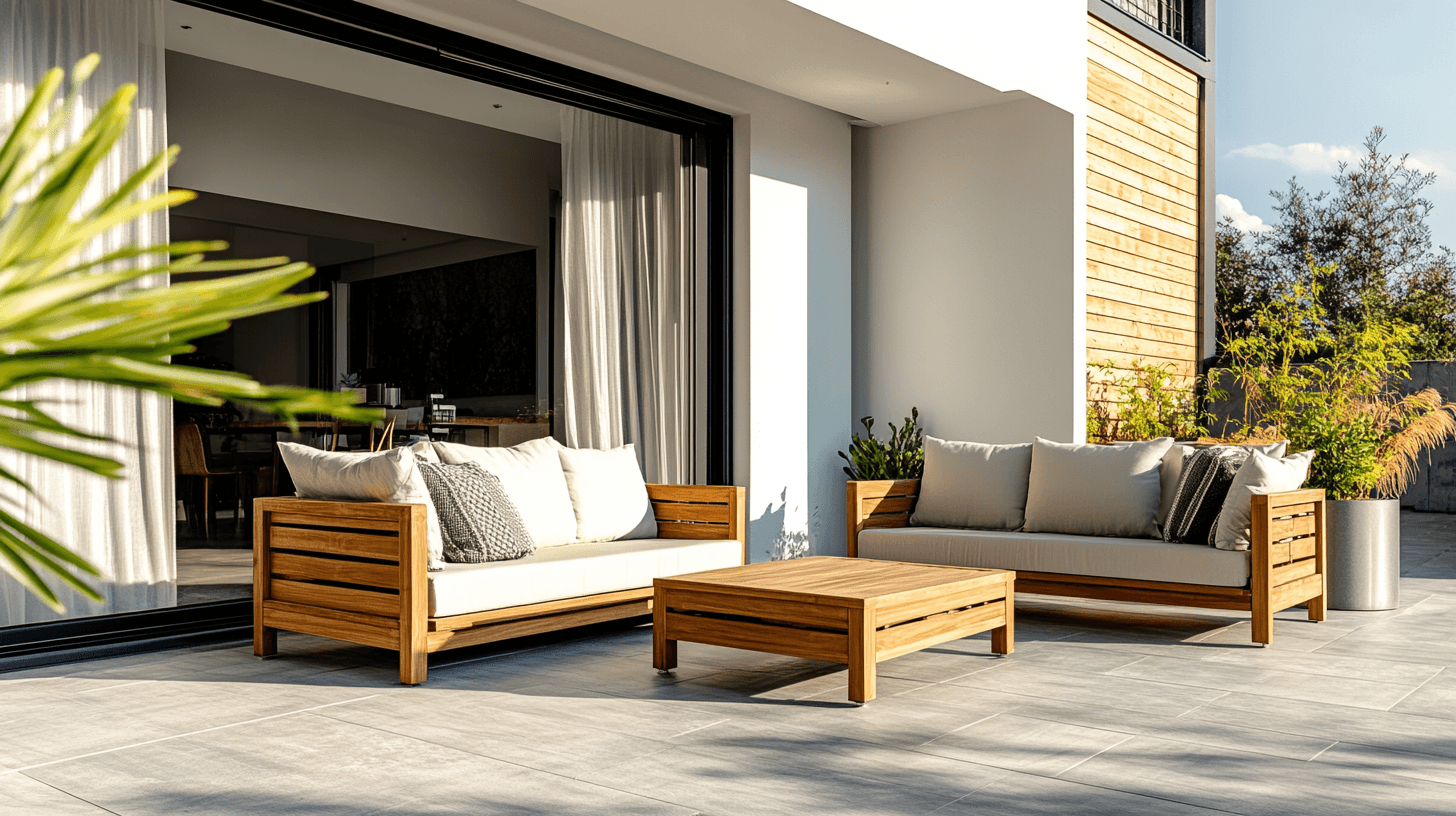 Designové trendy u nábytku z týkového dřeva pro terasy