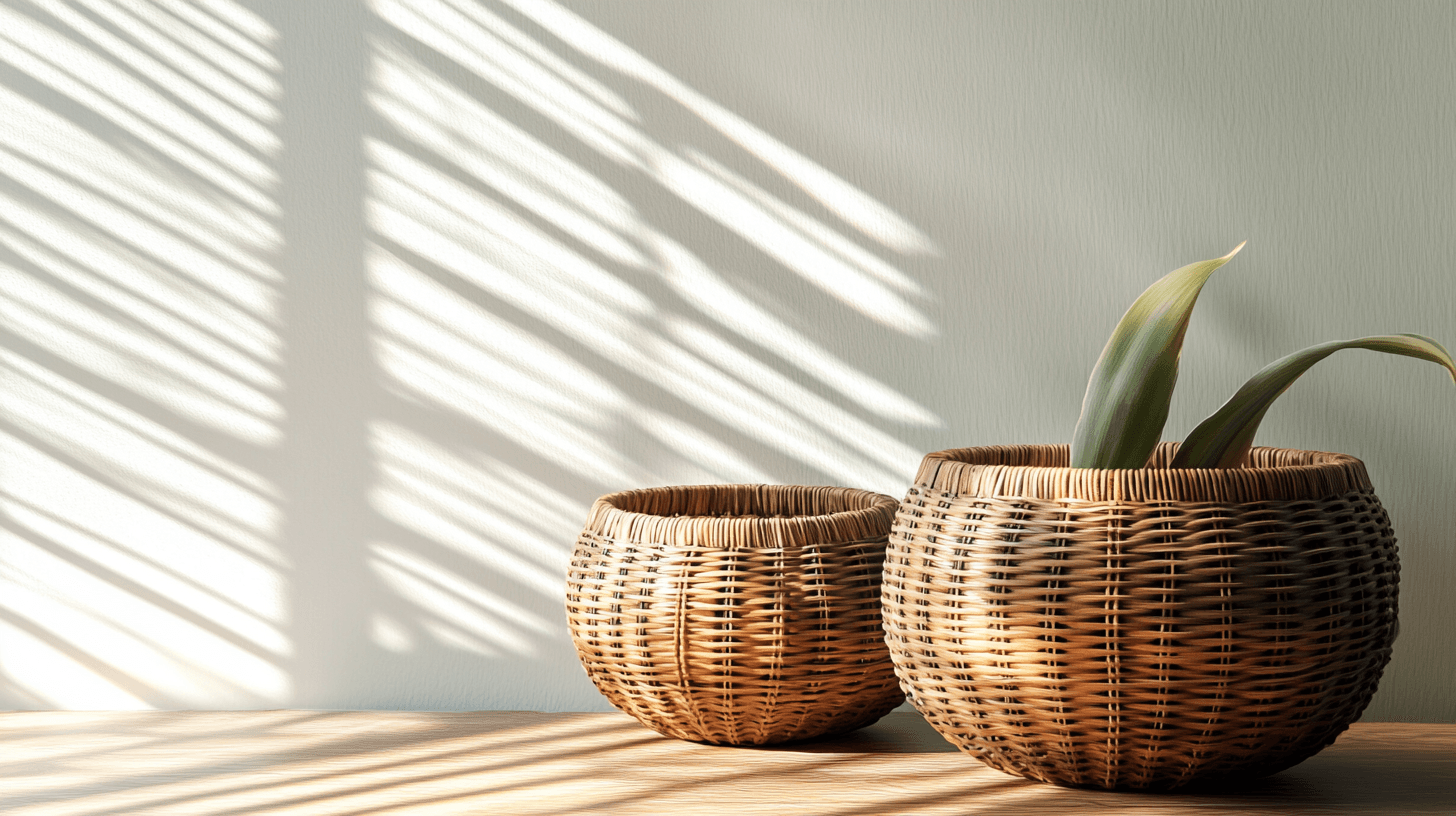 Materiály a designy: Různorodost dekorativních košů
