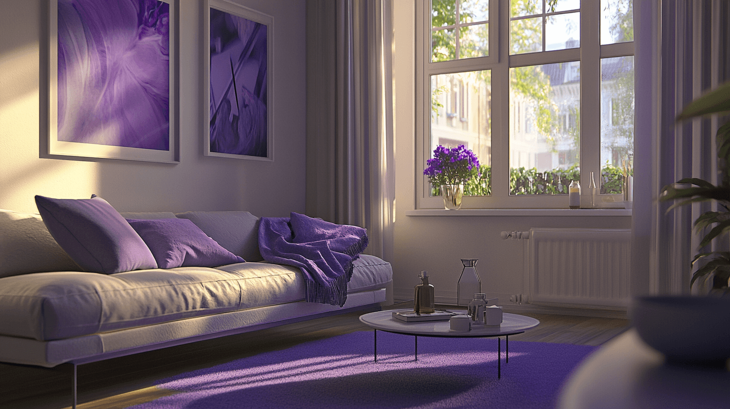 Dekorační nápady v purpurové: Kreativita a elegance