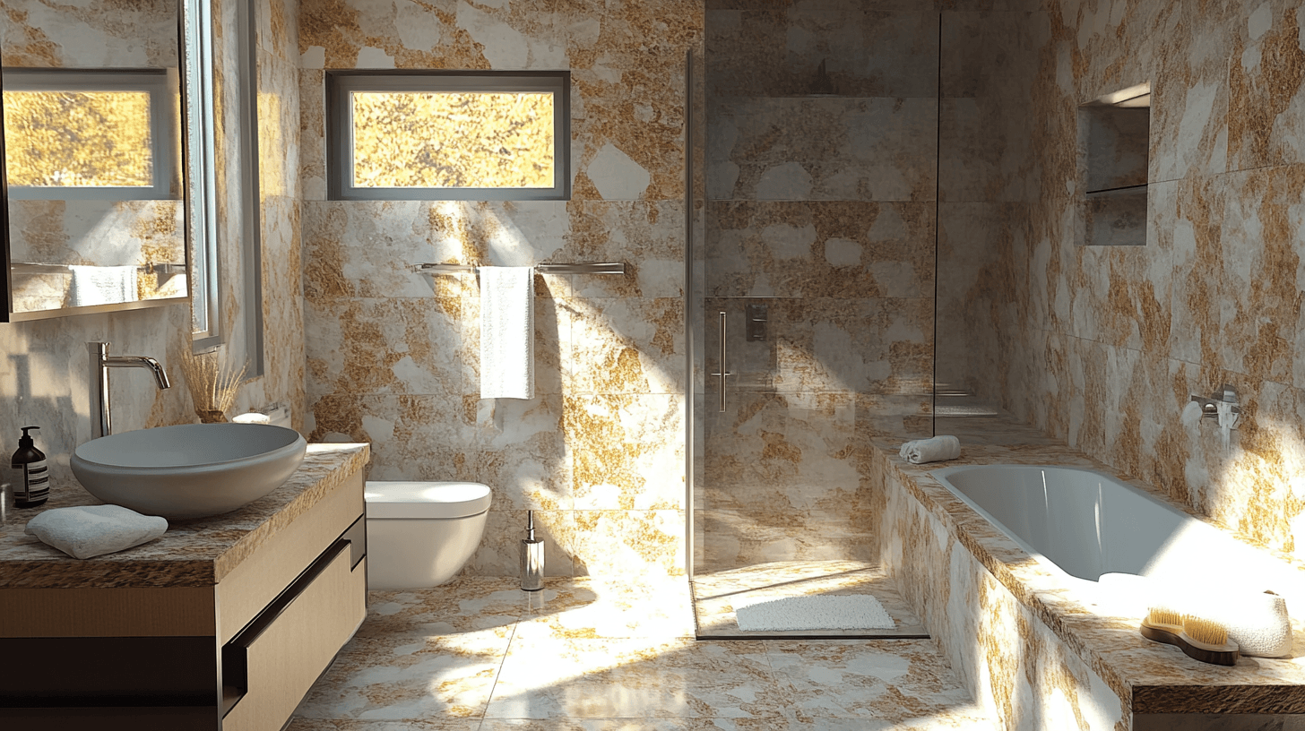 Možnosti designu s přírodním kamenem v koupelně