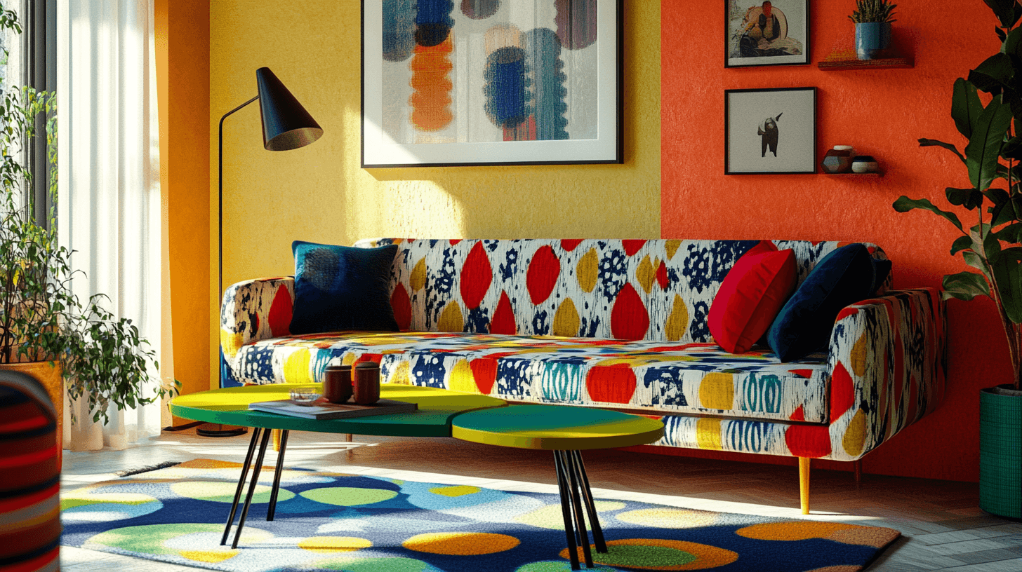 Retro Pop: Barevný nábytek a odvážné designy