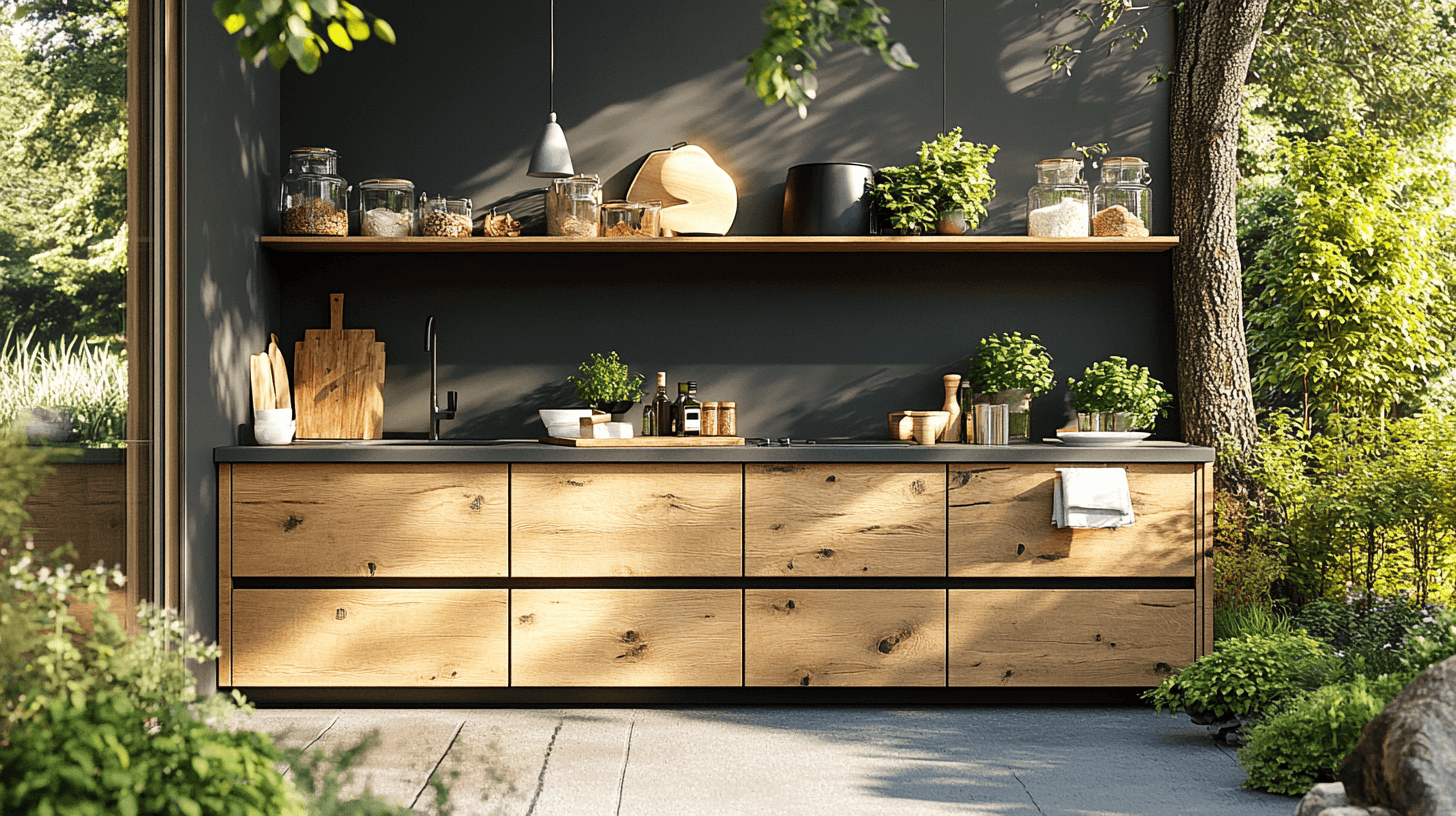 Design a integrace venkovní kuchyně do zahrady