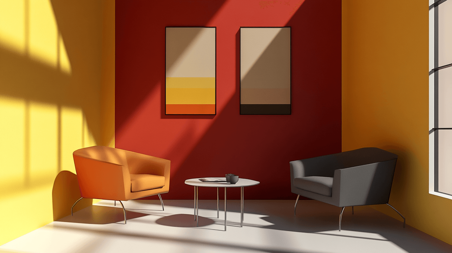 Kombinace výrazných barev a minimalistických designů