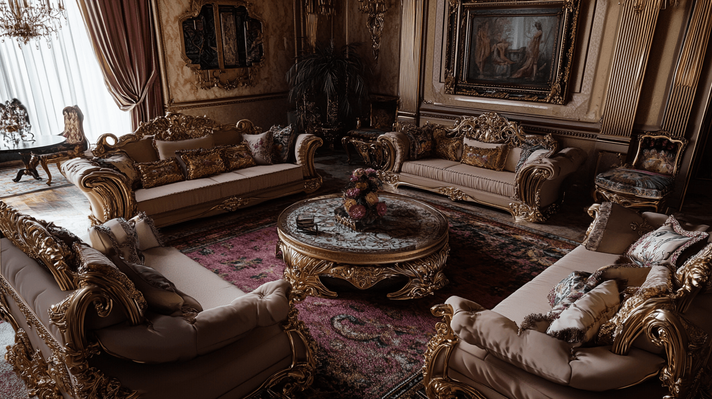 Nábytek v maximalismu: Rozmanitost a opulence