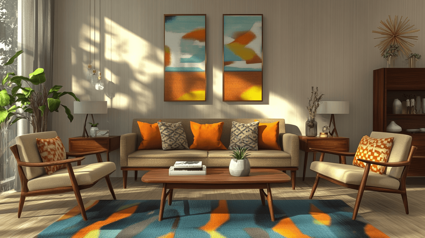 Bytové styly v designu Mid-Century Modern