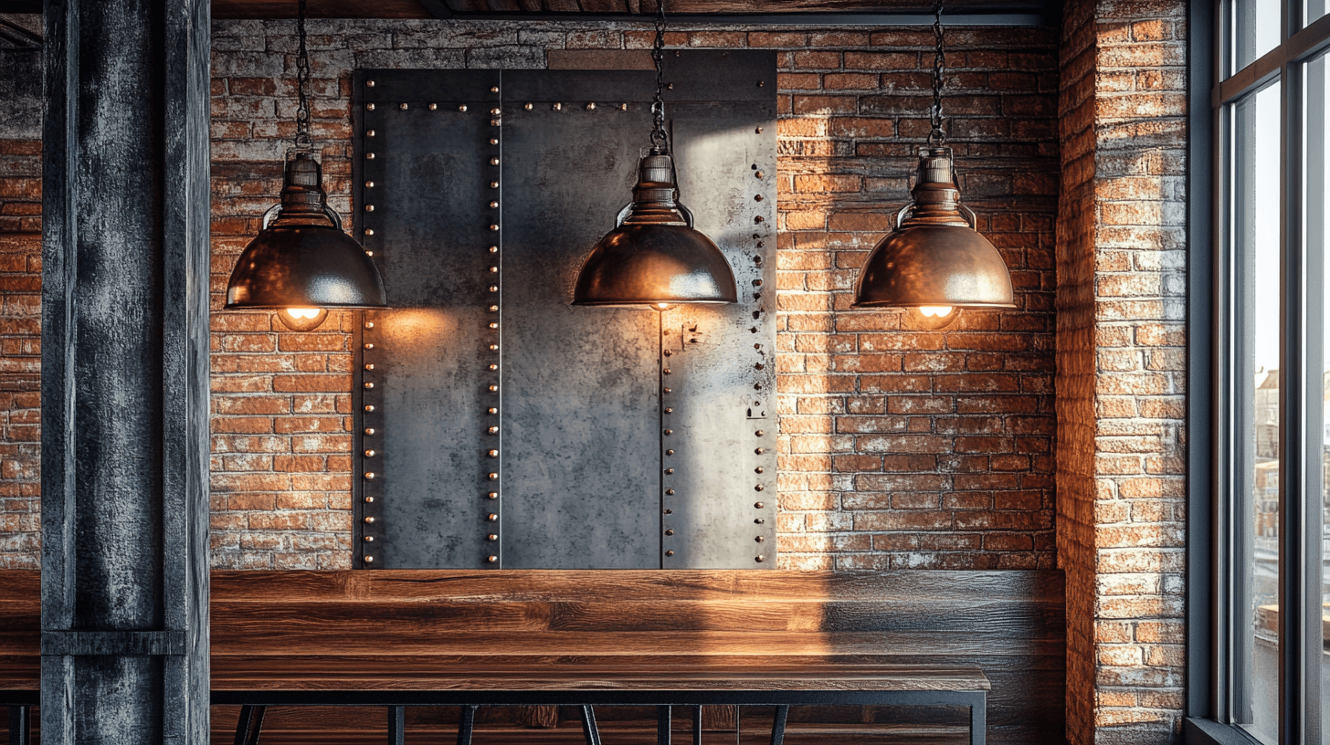 Dekorační prvky pro městský industriální styl