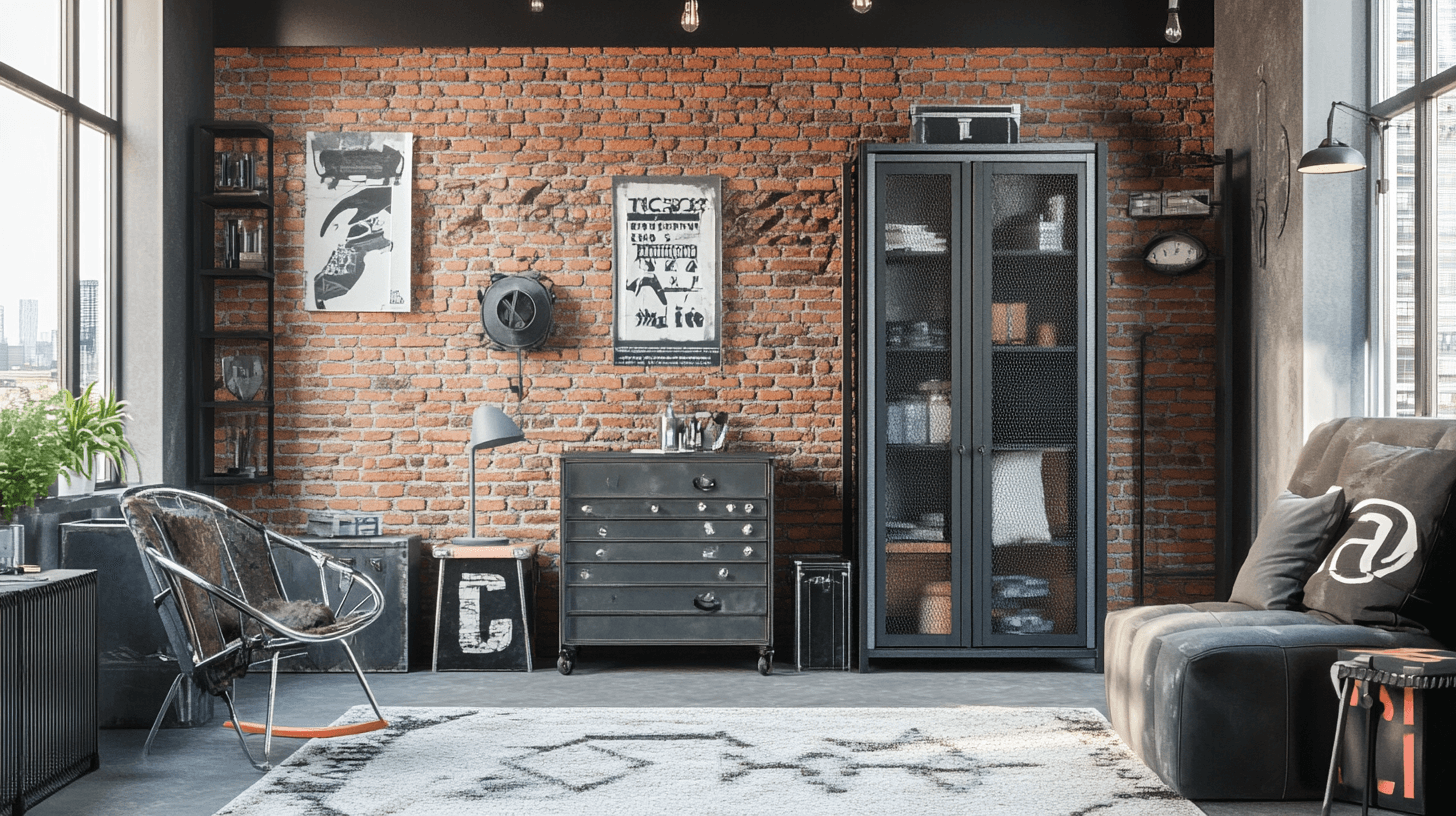 Studentský pokoj v industriálním stylu: Cool design pro teenagery