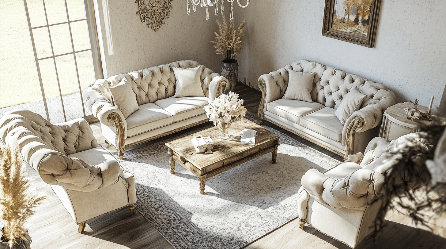 Nábytek ve stylu Country Chic: Rustikální setkání s elegancí