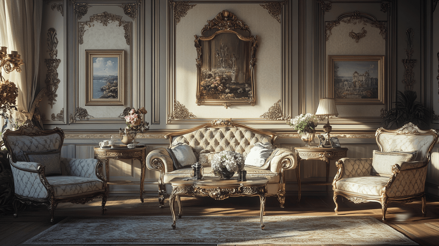 Bytové styly ve vintage glam designu