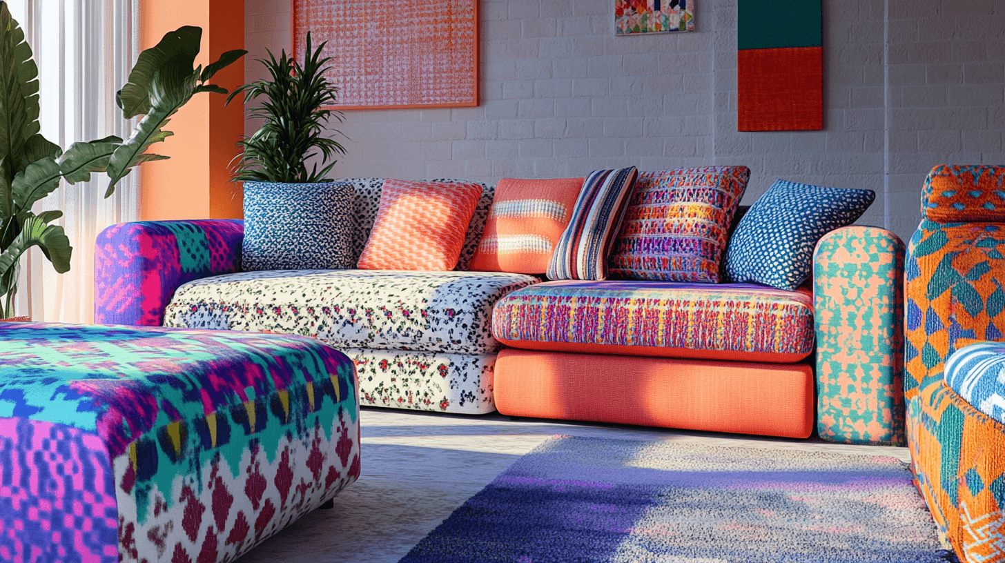 Nábytek ve stylu maximalistického boho