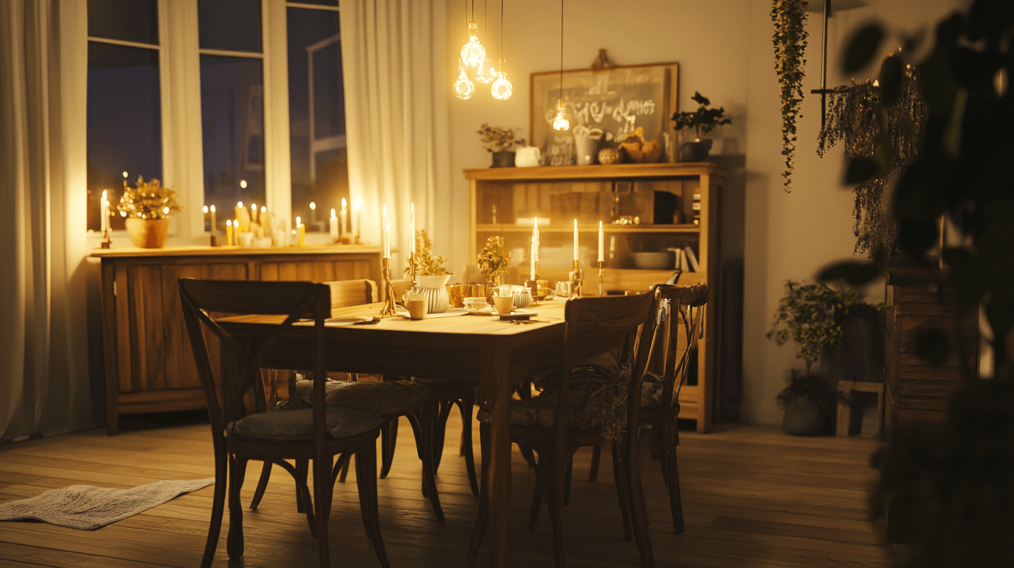 Jídelna ve stylu Hygge: Uspořádejte útulně a přívětivě